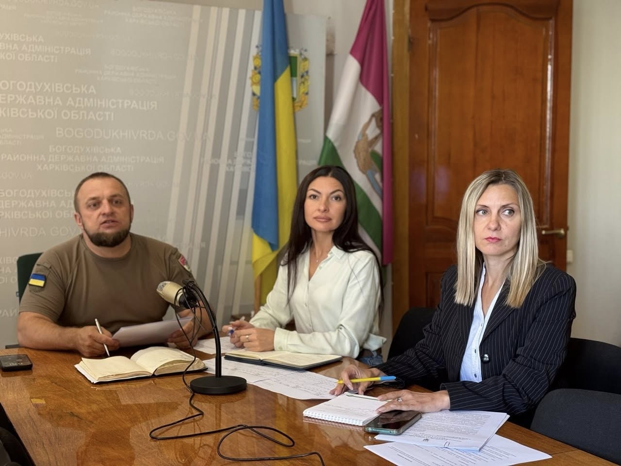 Під головуванням начальника Богодухівської районної військової адміністрації Анатолія РИСЦОВА відбулася робоча онлайн-нарада