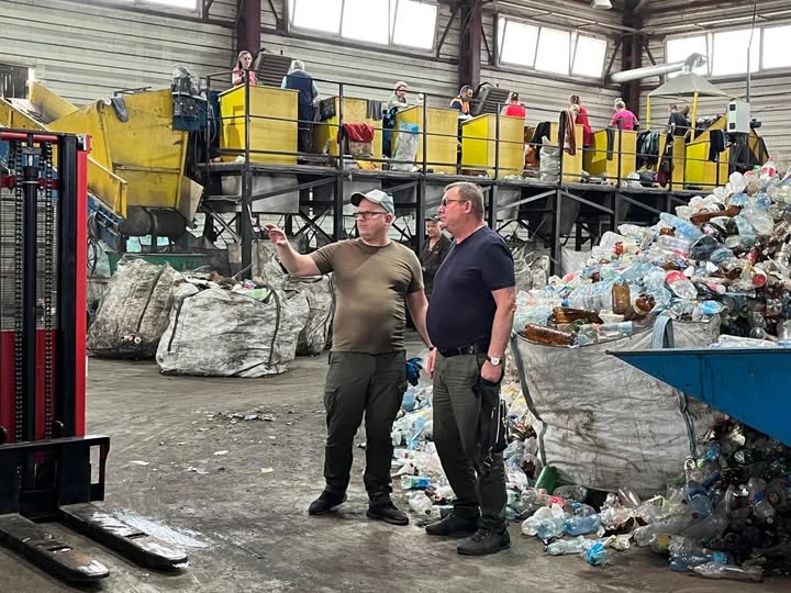 Богодухівський міський голова Володимир Бєлий відвідав Комплекс з управління комунальними відходами