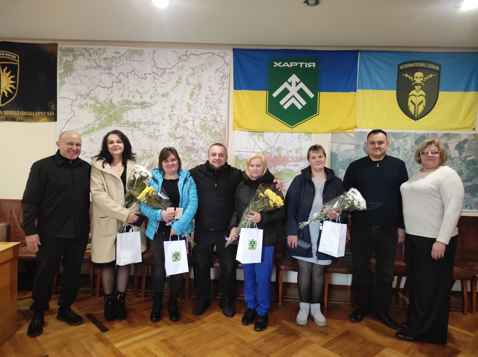 У Богодухівській РВА відбулося урочисте нагородження багатодітних жінок, яким Президент України присвоїв почесне звання «Мати-героїня»