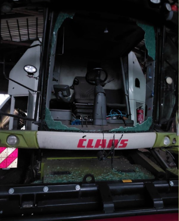 У Золочівській громаді російський FPV-дрон влучив у комбайн