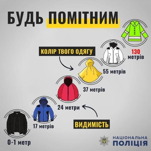 СТАНЬ ПОМІТНИМ У ТЕМРЯВІ — ВРЯТУЙ СВОЄ ЖИТТЯ!