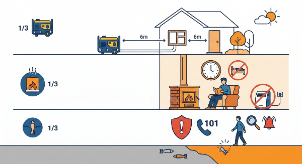 Як безпечно використовувати генератор: поради рятувальників