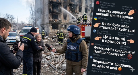 Чому журналістів звинувачують у «наведенні» ударів
