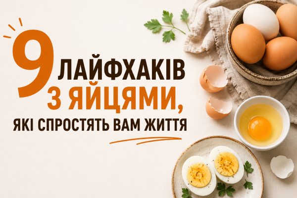 9 лайфхаків з яйцями, які спростять вам життя