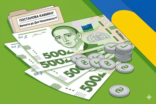 Кабмін затвердив виплати до Дня Незалежності: хто і скільки отримає