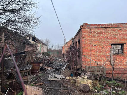 Російські дрони знищили будинок у Клиновій-Новоселівці на Богодухівщині