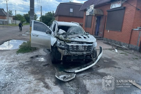 На Богодухівщині внаслідок ворожих атак пошкоджено житлові будинки, автомобілі та об'єкти аграрної інфраструктури