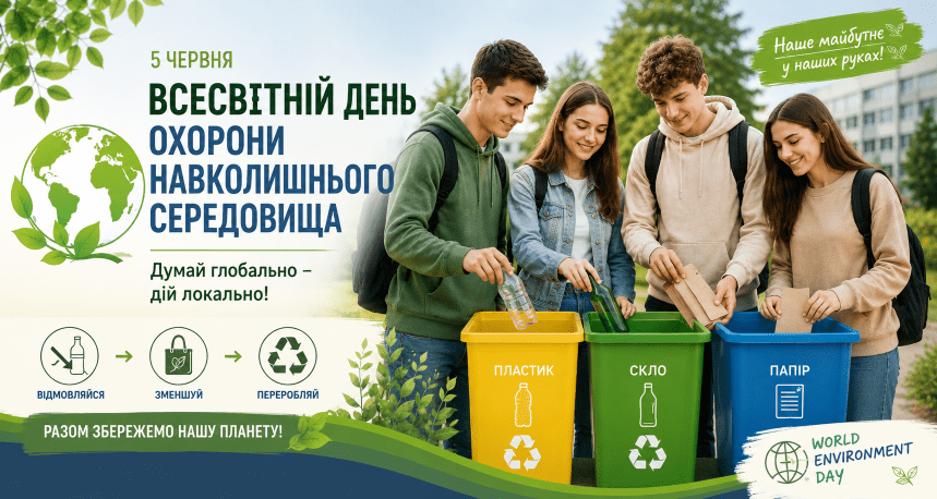 5 червня світ відзначає Всесвітній день охорони навколишнього середовищ