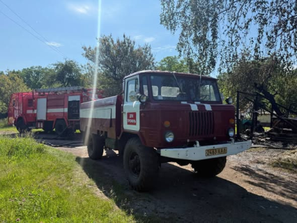 У Губарівці рятувальники ліквідували пожежу в господарчій споруді