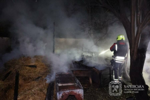 росія знову атакувала Богодухівщину: поранено чоловіка, пошкоджено АЗС, медзаклад та житлові будинки