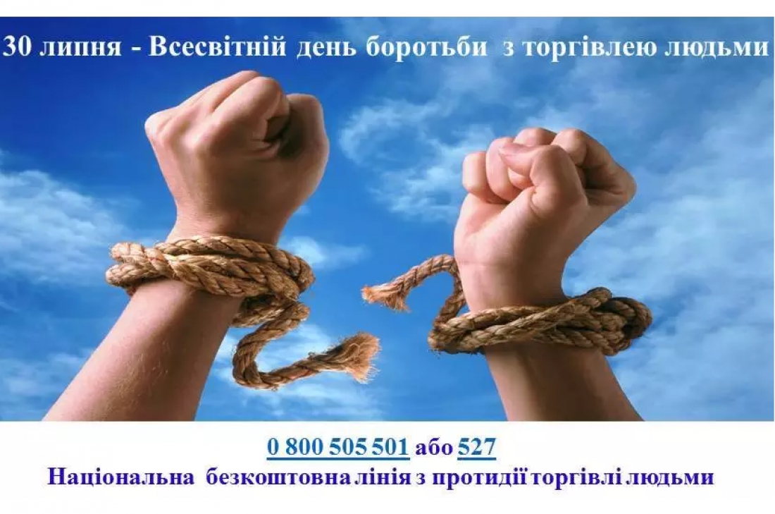 30 липня – Всесвітній день боротьби з торгівлею людьми: як розпізнати небезпеку та захистити себе