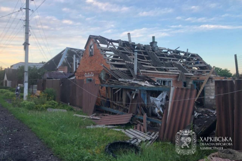 У Богодухівському районі через російські атаки пошкоджені понад 20 будівель, є поранені в Золочеві та Валках