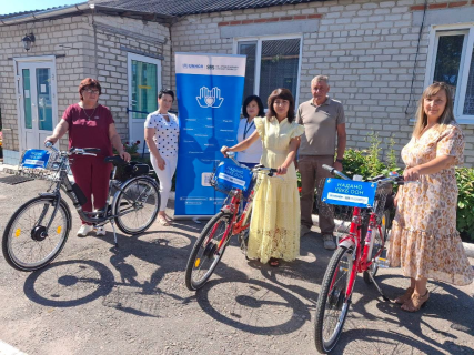 Центр соціальних послуг Валківської громади отримав техніку та електровелосипеди від благодійників