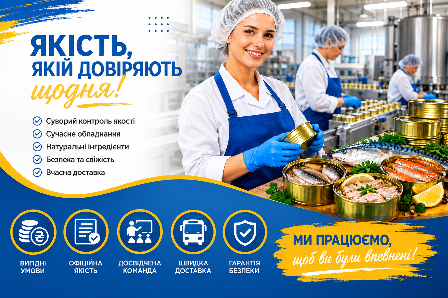 Робота в Богодухові: рибоконсервний завод «Екватор» запрошує працівників