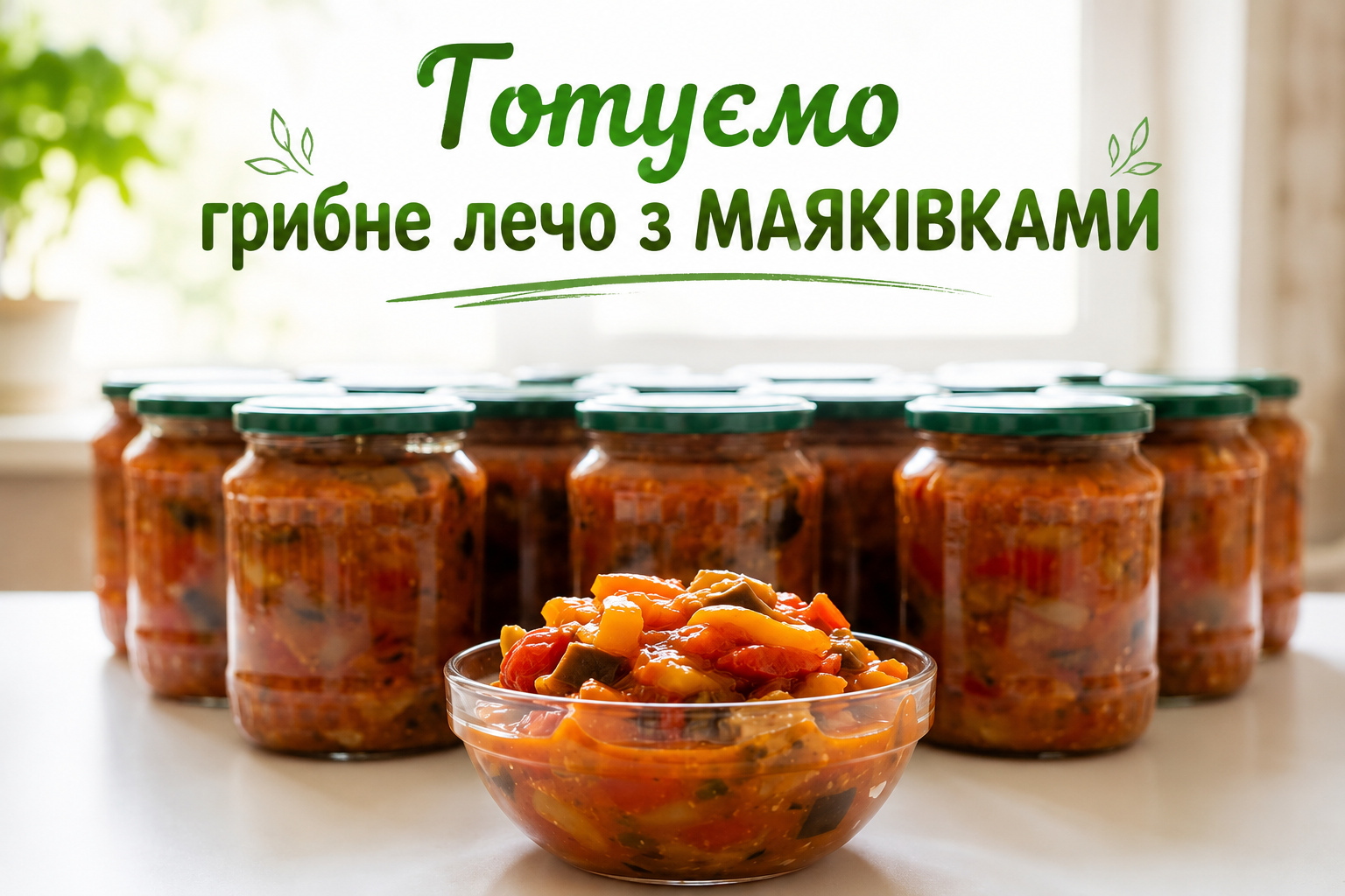 Готуємо про запас: лечо з грибами
