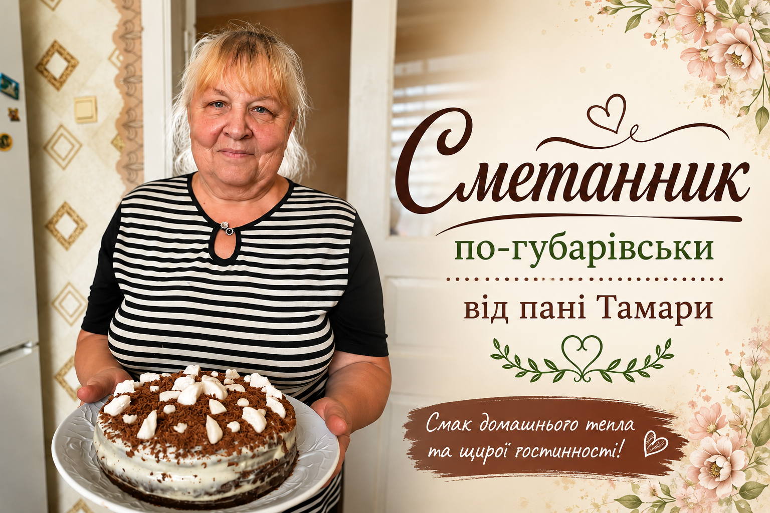 СМАКУЄМО З «МАЯКОМ»: «Сметанник по-губарівськи» від пані Тамари Курганської