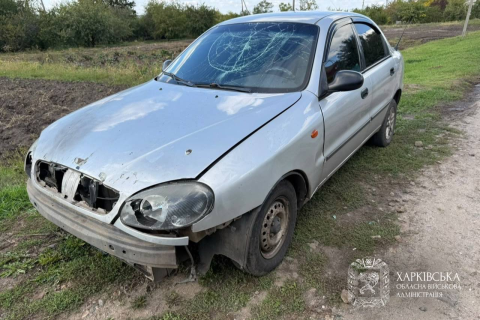 На Богодухівщині пошкоджено п’ять автомобілів та господарчу споруду