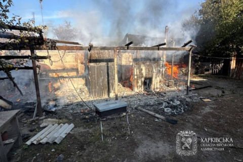 На Богодухівщині поранені двоє чоловіків: пошкоджено сім автомобілів і будівлі