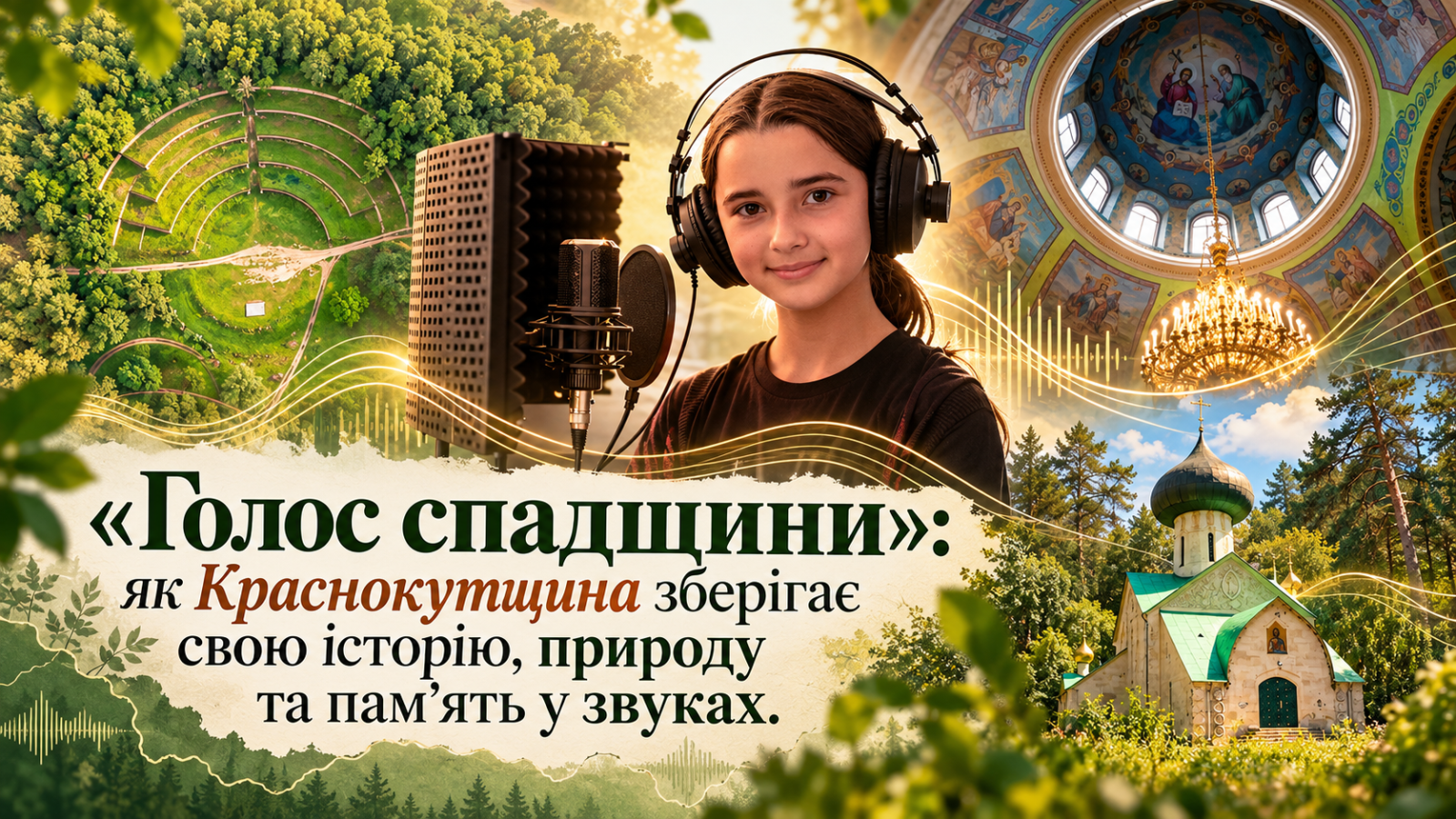 «Голос спадщини»: як Краснокутщина зберігає свою історію, природу та пам’ять у звуках