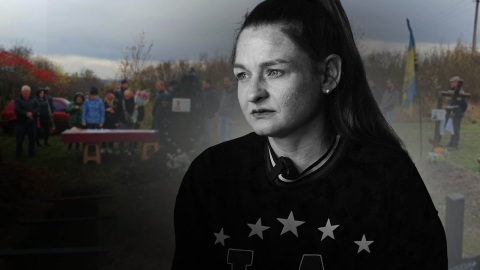 У Сковородинівці поховали Ольгу Крівогуб, яка загинула в ДТП: жінка втратила родину через удар РФ