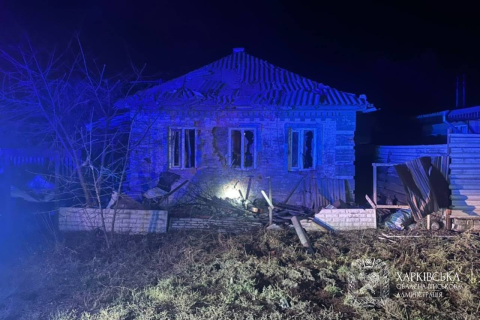 Росіяни атакували село Високе на Богодухівщині дроном «Молнія»: пошкоджено два будинки