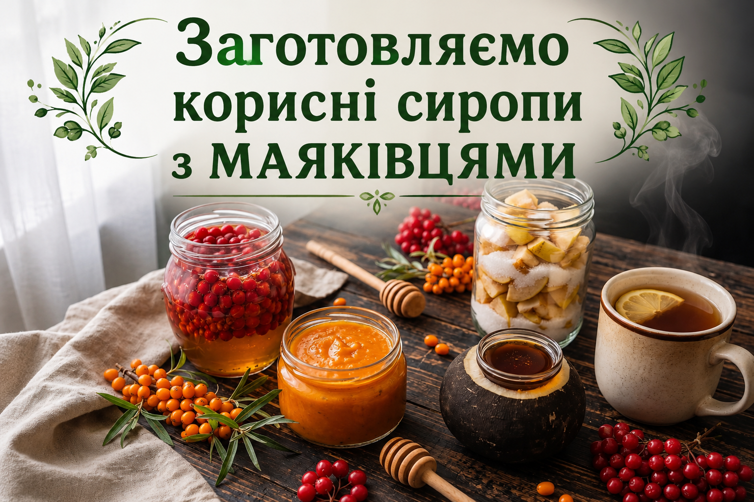 Заготовляємо домашні цілющі сиропи
